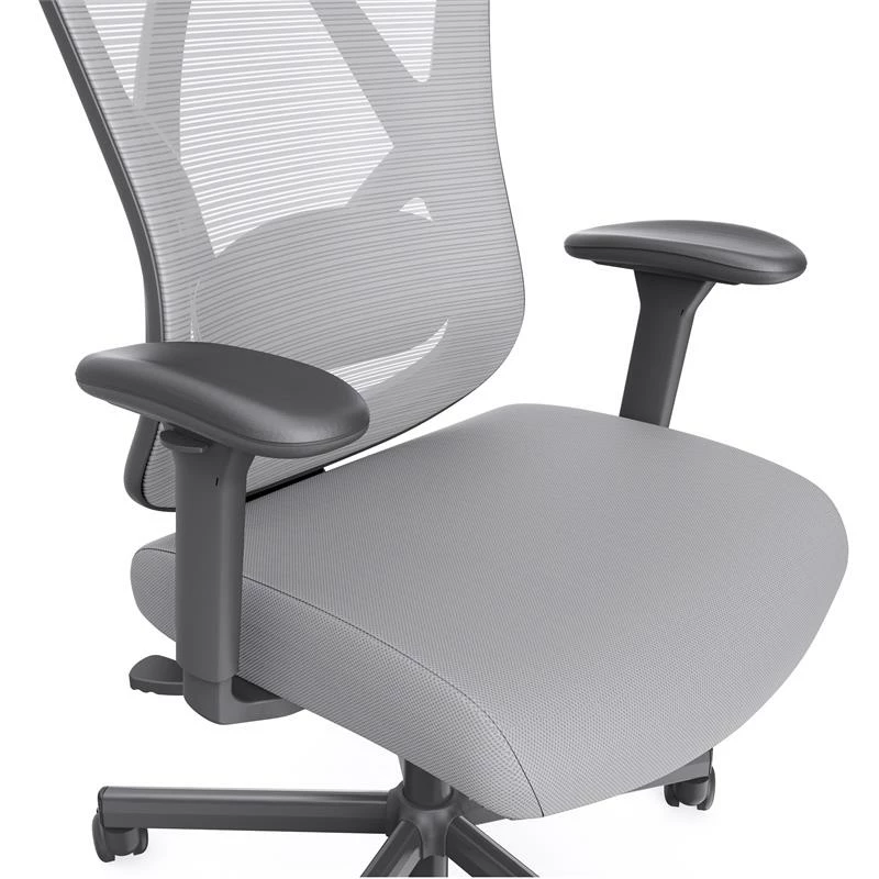 Bowery Hill Metal And Mesh Adjustable Office Chair In Gray Finish 13 Bowery Hill Metal And Mesh Adjustable Office Chair In Gray Finish - Image 11