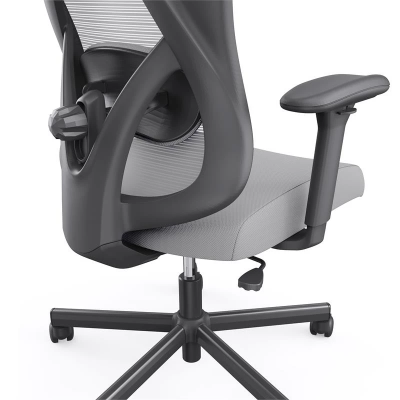 Bowery Hill Metal And Mesh Adjustable Office Chair In Gray Finish 16 Bowery Hill Metal And Mesh Adjustable Office Chair In Gray Finish - Image 14
