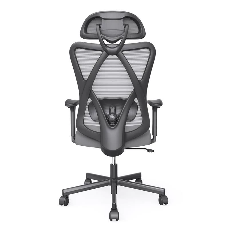 Bowery Hill Metal And Mesh Adjustable Office Chair In Gray Finish 8 Bowery Hill Metal And Mesh Adjustable Office Chair In Gray Finish - Image 6