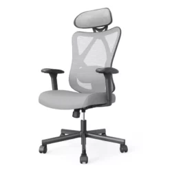 Bowery Hill Metal And Mesh Adjustable Office Chair In Gray Finish 23 Bowery Hill Metal And Mesh Adjustable Office Chair In Gray Finish -CYMAX Sales 2743591 7 L