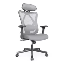 Bowery Hill Metal And Mesh Adjustable Office Chair In Gray Finish 25 Bowery Hill Metal And Mesh Adjustable Office Chair In Gray Finish -CYMAX Sales 2743591 9 L