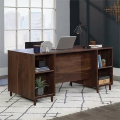 Sauder Clifford Place Engineered Wood Executive Desk In Grand Walnut 22 Sauder Clifford Place Engineered Wood Executive Desk In Grand Walnut -CYMAX Sales 2743855 3 L
