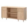 Pemberly Row Engineered Wood Credenza In Natural Maple Finish