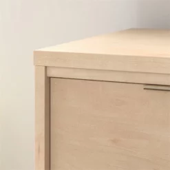 Pemberly Row Engineered Wood Credenza In Natural Maple Finish -CYMAX Sales 2747651 3 L