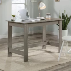 Pemberly Row Engineered Wood Writing Desk In Silver Sycamore/Brown -CYMAX Sales 2747685 3 L