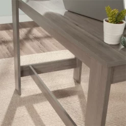 Pemberly Row Engineered Wood Writing Desk In Silver Sycamore/Brown -CYMAX Sales 2747685 6 L