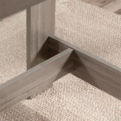 Pemberly Row Engineered Wood Writing Desk In Silver Sycamore/Brown -CYMAX Sales 2747685 7 L