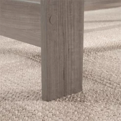 Pemberly Row Engineered Wood Writing Desk In Silver Sycamore/Brown -CYMAX Sales 2747685 8 L