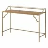 Pemberly Row Engineered Wood Writing Desk In Sindoori Mango/Natural 2 Pemberly Row Engineered Wood Writing Desk In Sindoori Mango/Natural -CYMAX Sales 2747697 8 L