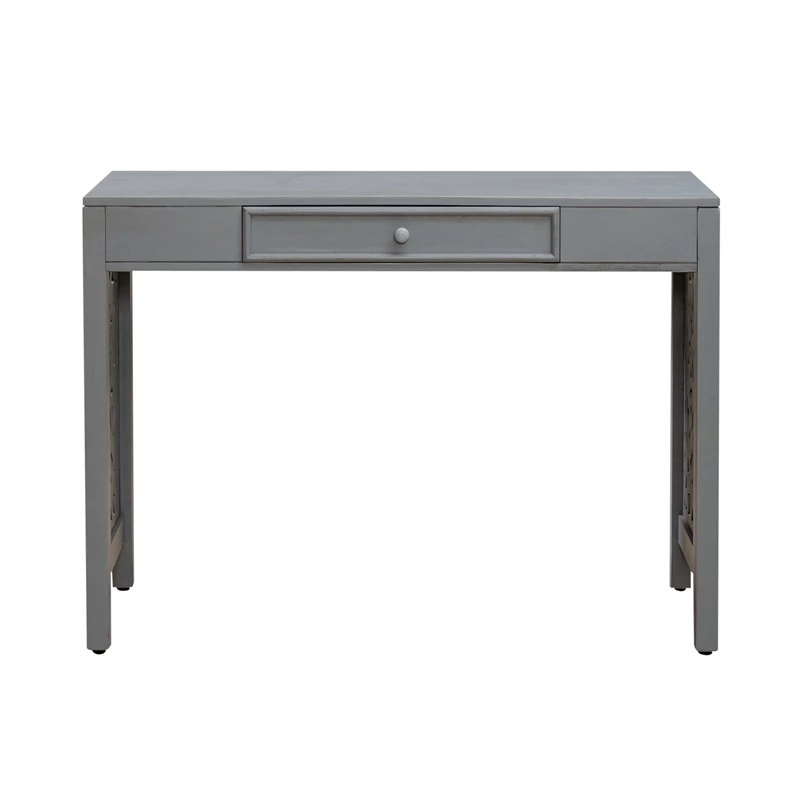 Trellis Lane 1-Drawer Wood Accent Writing Desk In Gray 5 Trellis Lane 1-Drawer Wood Accent Writing Desk In Gray - Image 3