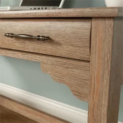 UrbanPro Modern Engineered Wood Writing Desk In Brushed Oak Finish -CYMAX Sales 2753553 12 L