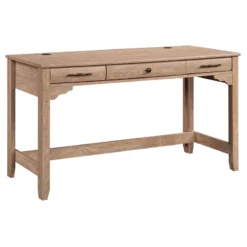 UrbanPro Modern Engineered Wood Writing Desk In Brushed Oak Finish -CYMAX Sales 2753553 15 L