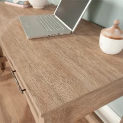 UrbanPro Modern Engineered Wood Writing Desk In Brushed Oak Finish -CYMAX Sales 2753553 6 L