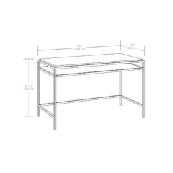 UrbanPro Modern Engineered Wood Writing Desk In Grand Walnut -CYMAX Sales 2753561 1 L
