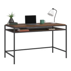 UrbanPro Modern Engineered Wood Writing Desk In Grand Walnut -CYMAX Sales 2753561 3 L