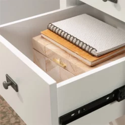 UrbanPro Modern Engineered Wood Executive Desk In White Finish -CYMAX Sales 2753572 11 L