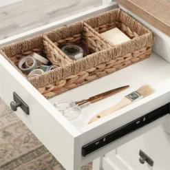 UrbanPro Modern Engineered Wood Executive Desk In White Finish -CYMAX Sales 2753572 13 L