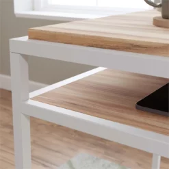 UrbanPro Modern Engineered Wood Writing Desk In Kiln Acacia / Brown -CYMAX Sales 2753585 6 L