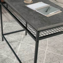 UrbanPro Modern Engineered Wood Writing Desk In Slate Gray Finish -CYMAX Sales 2753586 8 L