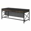 UrbanPro Engineered Wood / Metal 72x30 Table Desk In Carbon Oak