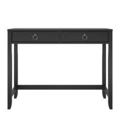 Ameriwood Home Novogratz Her Majesty Engineered Wood Writing Desk In Black -CYMAX Sales 2757699 5 L