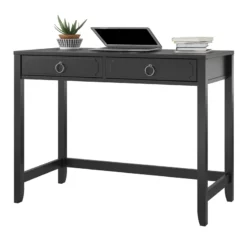 Ameriwood Home Novogratz Her Majesty Engineered Wood Writing Desk In Black -CYMAX Sales 2757699 6 L