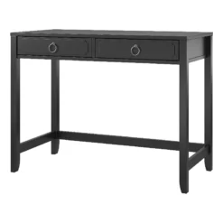 Ameriwood Home Novogratz Her Majesty Engineered Wood Writing Desk In Black -CYMAX Sales 2757699 L