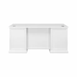 Modern Wood Executive Desk Office Desk Fully Assembled White 18 Modern Wood Executive Desk Office Desk Fully Assembled White -CYMAX Sales 2760062 4 L