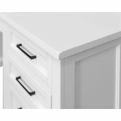 Modern Wood Executive Desk Office Desk Fully Assembled White 20 Modern Wood Executive Desk Office Desk Fully Assembled White -CYMAX Sales 2760062 6 L