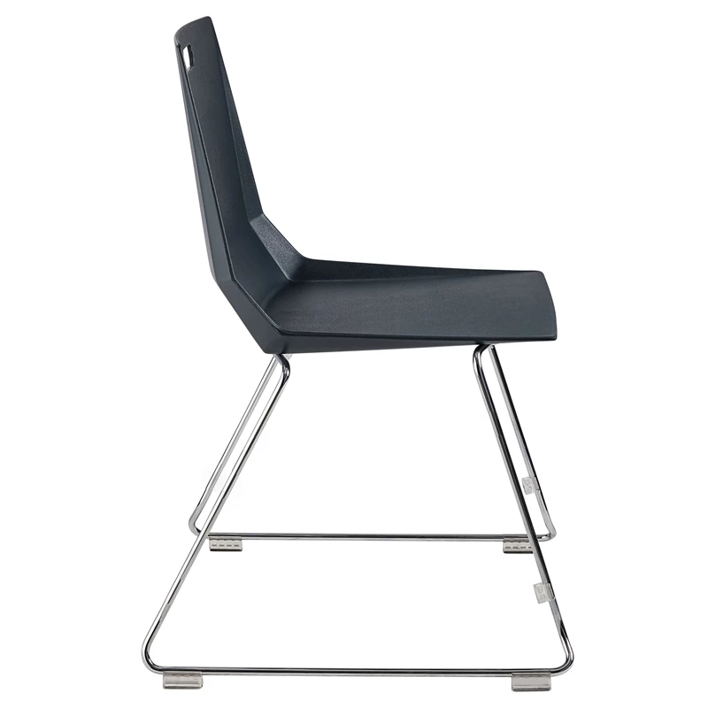 NPS Luvraflex Chair Black Poly Back And Seat Chrome Frame 4 NPS Luvraflex Chair Black Poly Back And Seat Chrome Frame - Image 2