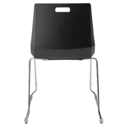 NPS Luvraflex Chair Black Poly Back And Seat Chrome Frame 8 NPS Luvraflex Chair Black Poly Back And Seat Chrome Frame -CYMAX Sales 2761972 2 L