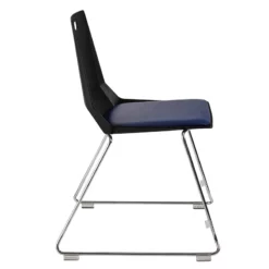 NPS Luvraflex Chair Black Poly Back And Blue Padded Seat -CYMAX Sales 2761976 1 L