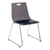 NPS Luvraflex Chair Charcoal Poly Back And Blue Padded Seat -CYMAX Sales 2761978 L