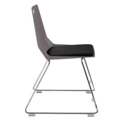NPS Luvraflex Chair Charcoal Poly Back And Black Padded Seat -CYMAX Sales 2761979 1 L