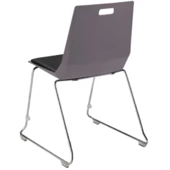 NPS Luvraflex Chair Charcoal Poly Back And Black Padded Seat -CYMAX Sales 2761979 3 L