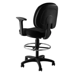 NPS Comfort Task Stool With Arms 24.5"-34.5" Height -CYMAX Sales 2761981 2 L