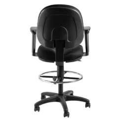 NPS Comfort Task Stool With Arms 24.5"-34.5" Height -CYMAX Sales 2761981 3 L