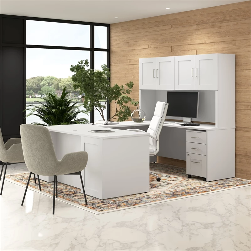 Hampton Heights 42W Desk Return In White - Engineered Wood 7 Hampton Heights 42W Desk Return In White - Engineered Wood - Image 5