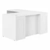 Hampton Heights 60W X 30D Executive L-Shaped Desk In White - Engineered Wood -CYMAX Sales 2764072 L