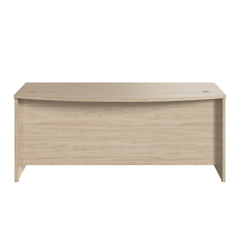 Studio C 72W X 36D Bow Front Desk In Natural Elm - Engineered Wood 6 Studio C 72W X 36D Bow Front Desk In Natural Elm - Engineered Wood - Image 4