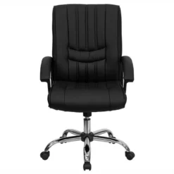 Pemberly Row Contemporary Mid Back Manager's Office Chair In Black