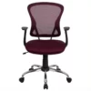 Pemberly Row Mid Back Mesh Office Chair With Chrome Finished Base -CYMAX Sales 2773958 L