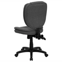 Pemberly Row Contemporary Mid Back Ergonomic Office Swivel Chair In Gray -CYMAX Sales 2773968 3 L