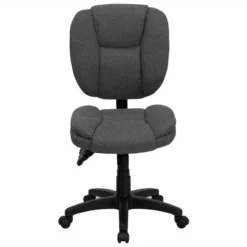 Pemberly Row Contemporary Mid Back Ergonomic Office Swivel Chair In Gray