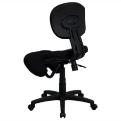 Pemberly Row Mobile Ergonomic Kneeling Office Chair In Black -CYMAX Sales 2773985 2 L