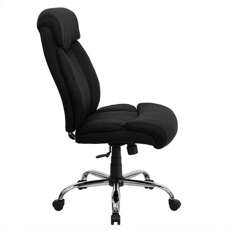 Pemberly Row Modern / Contemporary Fabric Office Chair In Black 4 Pemberly Row Modern / Contemporary Fabric Office Chair In Black - Image 2