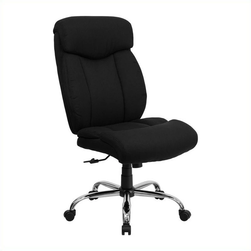 Pemberly Row Modern / Contemporary Fabric Office Chair In Black 3 Pemberly Row Modern / Contemporary Fabric Office Chair In Black