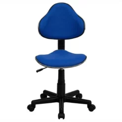 Pemberly Row Contemporary Modern Ergonomic Office Swivel Chair In Blue