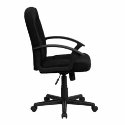 Pemberly Row Contemporary Mid Back Office Chair With Nylon Arms In Black 9 Pemberly Row Contemporary Mid Back Office Chair With Nylon Arms In Black -CYMAX Sales 2774022 2 L