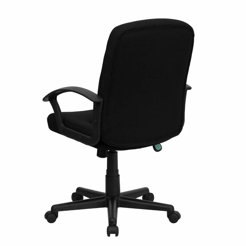 Pemberly Row Contemporary Mid Back Office Chair With Nylon Arms In Black 5 Pemberly Row Contemporary Mid Back Office Chair With Nylon Arms In Black - Image 3
